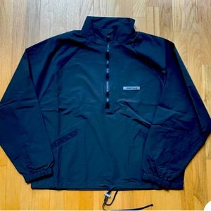 Fear of God Essentials black 1/2 Zip windbreaker